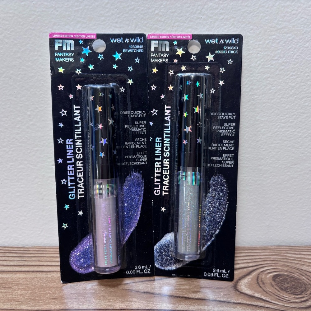 Wet n Wild Fantasy Makers Glitter Liner In Bewitched & Magic Trick New